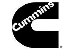 A picture of Cummins' updated logo displaying in black and white