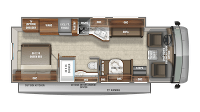 Jayco's 2021 Alante 29S floorplan