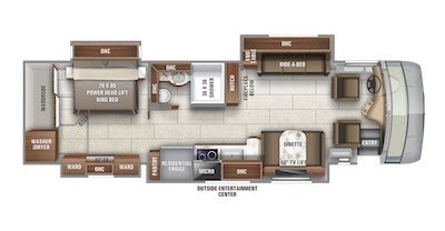 Jayco's 2021 Embark 37K floorplan   