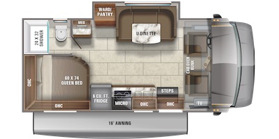 Jayco's 2021 Redhawk SE 22A floorplan 