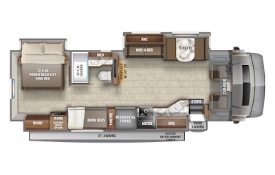 Jayco's 2021 Seneca 37L floorplan 