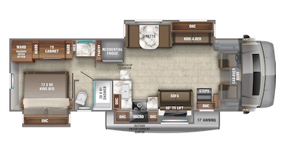 Jayco's 2021 Seneca 37TS floorplan 