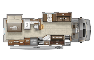 Jayco's 2021 Seneca Prestige 37M floorplan 