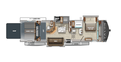 Jayco's 2021 Talon 405T floorplan