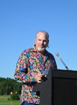 A picture of Wayne Kaylor at Way's groundbreaking event June 17