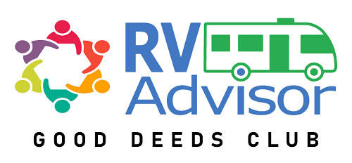 A logo of the RV Advisor Good Deeds Club