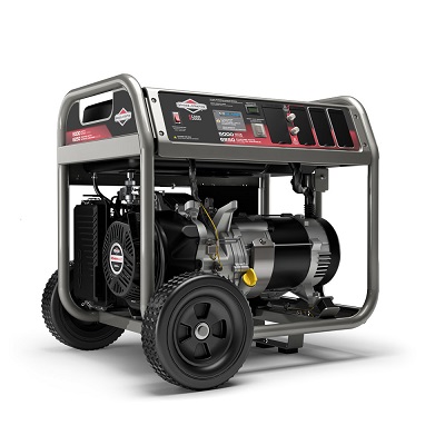 A picture of a Briggs & Stratton 5,000 watt portable generator with automatic CO shutoff