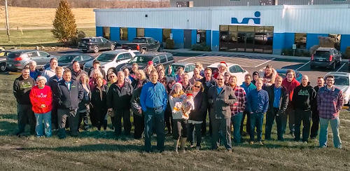 A picture of the LSI team at the LSI factory