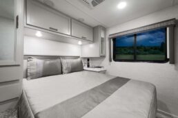 A picture of the 2025 Chateau Type C motorhome bedroom.