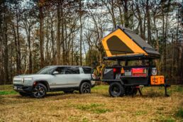 A picture of Taxa Outdoors' 2025 Woolly Bear trailer.