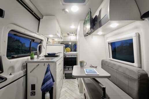 A picture of Thor Motor Coach's 2025 Tranquility Type B motorhome interior.