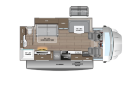 A picture of the 2025 30M Greyhawk XL/Esteem XL floorplan.