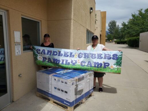 A picture of Truma's coolers at the Candlelighters Childhood Cancer Foundation in Southern Arizona.