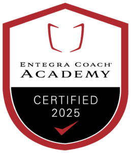 A picture of the Entegra Coach Academy certification.