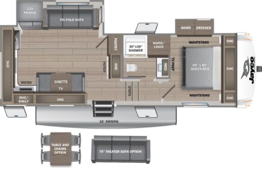 A picture of the 2025 Eagle SLE 24MLE floorplan.