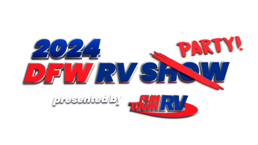 A picture of the Fun Town RV 2024 DFW RV Show logo.