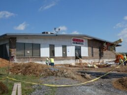 A picture of construction on General RV Center's Elizabethtown, Pennsylvania, location.