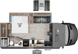 A picture of the Lineage 25FW floorplan.