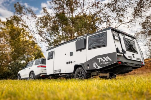 A picture of Taxa Outdoors' 2025 Mantis trailer.