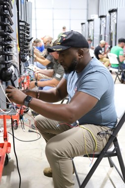 A picture of technician during a National RV Training Academy course.