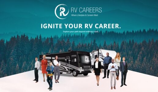 A picture of RVDA of Canada's RV Careers website graphic.