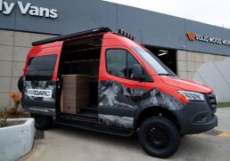 A picture of Redarc's outfitted Overland Van.