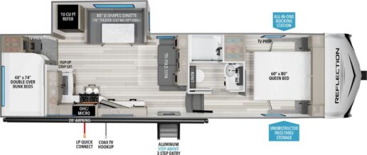 A picture of the Reflection 100 27BH floorplan.