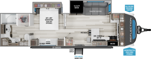 A picture of the Reflection 322FKTS floorplan.