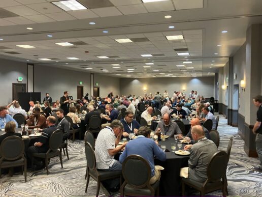 A picture of dealers at the Route 66 Rally at Cheyenne Mountain Resort in Colorado Springs, Colorado.