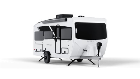 A picture of Grand Design's Serenova travel trailer.