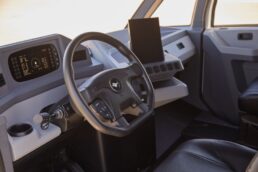 A picture of Sevna Composite Cabs' new cab interior.