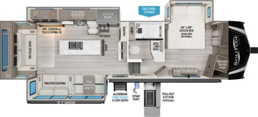 A picture of the Solitude 310GK floorplan.