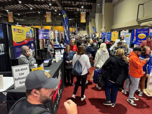 A picture of exhibitors at the 2025 Florida RV SuperShow.