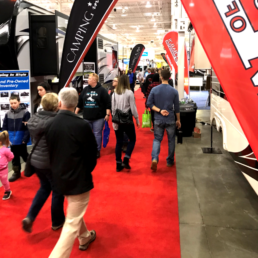 A picture of the Toronto Spring Camping and RV Show.