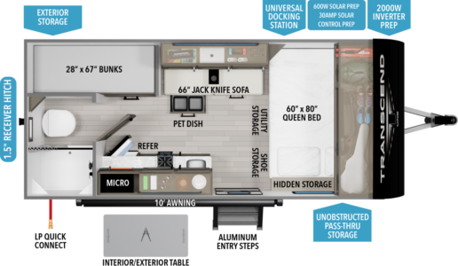 A picture of the Transcend One 151BH floorplan.