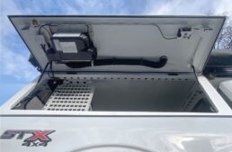 A picture of the Truma VarioHeat furnace inside the X1 truck camper.