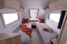 A picture of the Tab 360 twin beds.