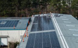 A picture of Walex's roof solar panel installation, Brunswick County, North Carolina.