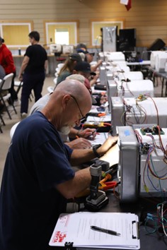 A picture of technician during a National RV Training Academy course.