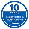 A picture of Truma's 10th anniversary logo.