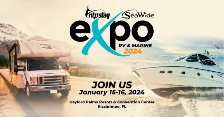 NTP Stag Expo 2024 Launches Monday RV News   NTP Expo 2024 768x402 