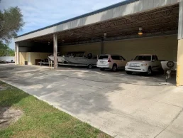 A picture of the Florida RV Trade Association parking space. 