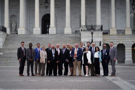 A picture of Industry leaders on Capitol Hill for RVIA's RVs Move America Advocacy Day 2024.