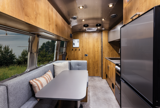 A picture of the interior of the 2025 Trade Wind 23FS travel trailer.