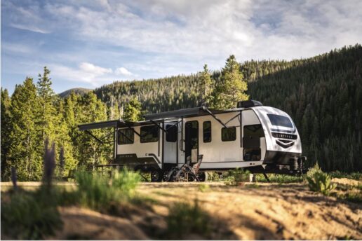 A picture of the 2025 Corterra travel trailer.