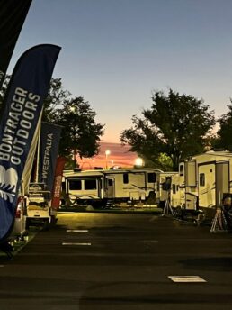 A picture of RVs at the 2024 America's Largest RV Show.