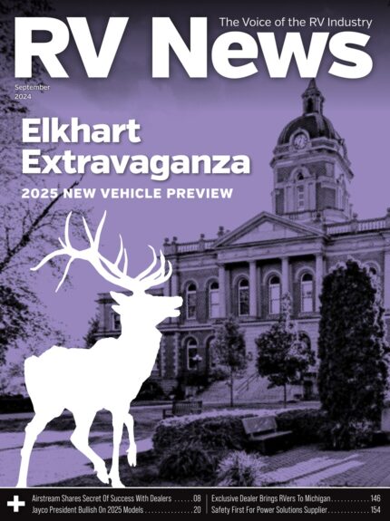 The September 2024 cover of the digital edition of RV News magazine