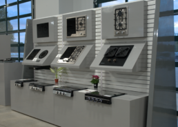 A picture of InVision cooktops on display at the 2024 Airxcel Product Showcase.