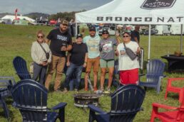 A picture of attendees sharing entertainment during the Overland Expo East event in Virginia.