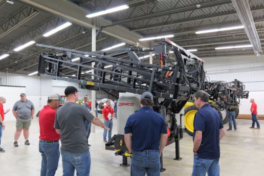 A picture of attendees at the Demco Depot training facility in Boyden, Iowa.